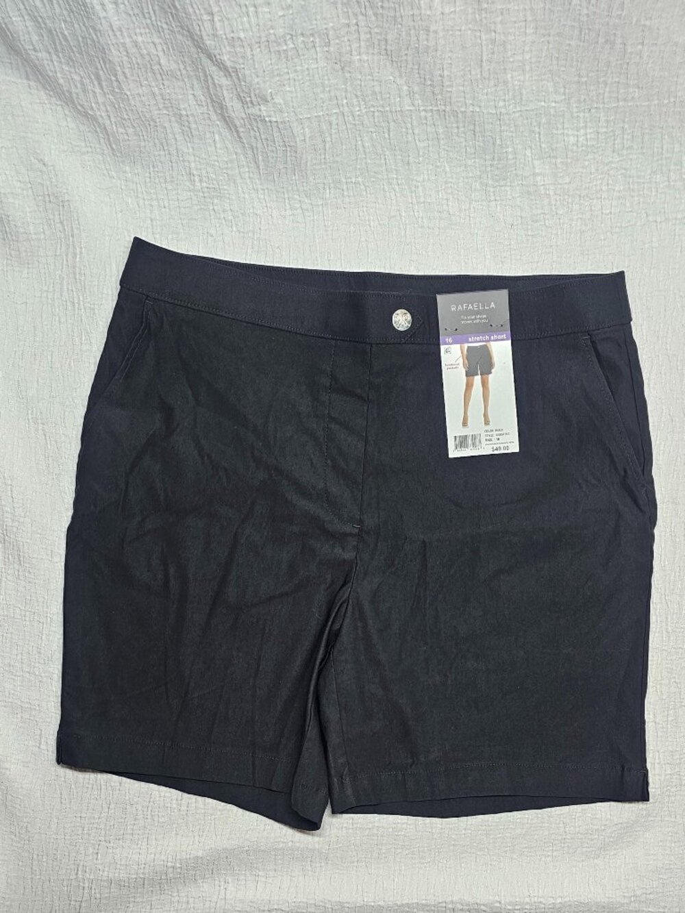 Rafaella Women's Stretch Pull On Shorts Black - Picture 7 of 10